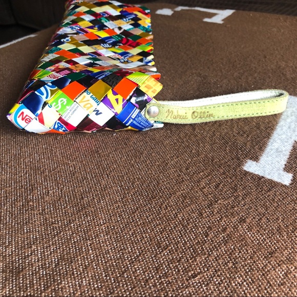 One of a kind Colourful clutch/ wristlet - Picture 2 of 5